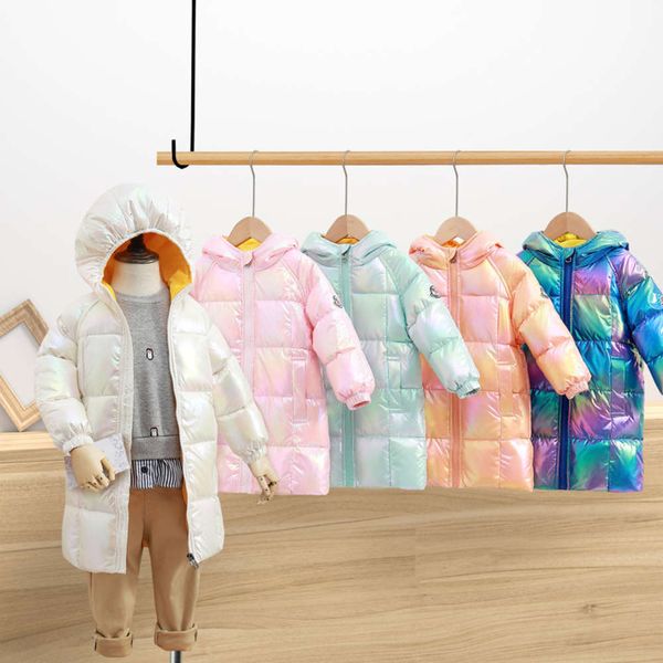girls' jacket medium length children's new western style middle school boys' baby thickened white duck down hooded coat, Black
girls' jacket medium length children's new western style middle school boys' baby thickened white duck down hooded coat, Black