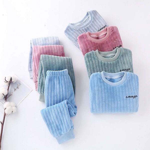 flannel children's thickening pajamas suit with new warm winter boys' and girls' home wear, Blue;red
flannel children's thickening pajamas suit with new warm winter boys' and girls' home wear, Blue;red