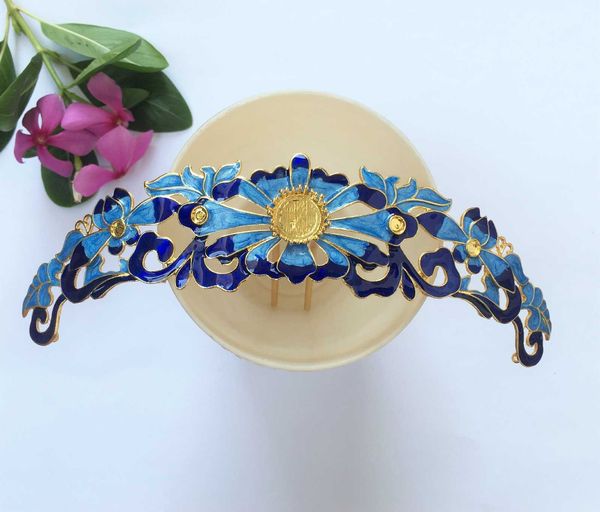 diy accessories ancient style dripping oil hair crown step rocking material ancient bridal headdress hairpin, Silver
diy accessories ancient style dripping oil hair crown step rocking material ancient bridal headdress hairpin, Silver