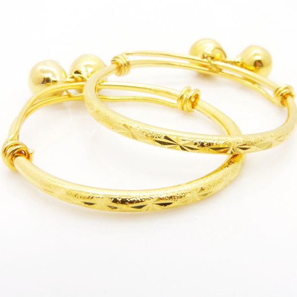 2pcs baby gift bracelet 18k yellow gold filled childrens expandable bangle birthday gift diameter 50mm, Black
2pcs baby gift bracelet 18k yellow gold filled childrens expandable bangle birthday gift diameter 50mm, Black
