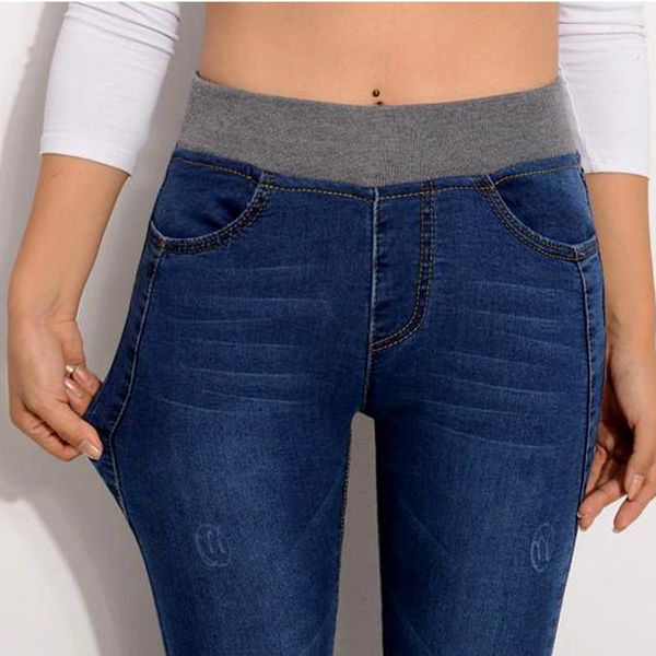 elastic waist and velvet jeans women's new mid waist leggings in autumn, winter and spring 2020 show thin women's pants1, Blue
elastic waist and velvet jeans women's new mid waist leggings in autumn, winter and spring 2020 show thin women's pants1, Blue