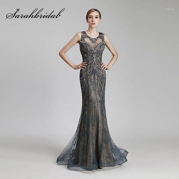 real picture luxury beading long mermaid celebrity dresses vintage steel tulle party dress women fashion red carpet gowns 4291, Black
real picture luxury beading long mermaid celebrity dresses vintage steel tulle party dress women fashion red carpet gowns 4291, Black
