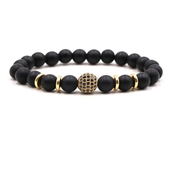 charm 8mm matte black natural stone bead bracelets bangle pave cz 4 color metal ball bracelet for men&women diy trendy jewelry
charm 8mm matte black natural stone bead bracelets bangle pave cz 4 color metal ball bracelet for men&women diy trendy jewelry