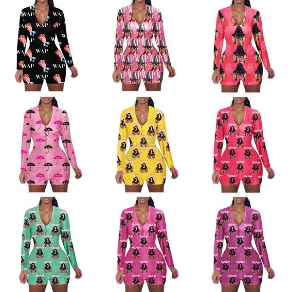 wap letters women jumpsuit umbrella printed long sleeves shorts romper v neck home jumpsuits caroon casual siamese trousers onesies d102304, White
wap letters women jumpsuit umbrella printed long sleeves shorts romper v neck home jumpsuits caroon casual siamese trousers onesies d102304, White