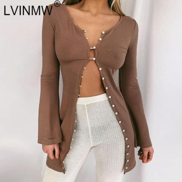 lvinmw round neck long sleeve single breasted autumn woman tshirts solid basic simple fashion casual streetwear, White
lvinmw round neck long sleeve single breasted autumn woman tshirts solid basic simple fashion casual streetwear, White