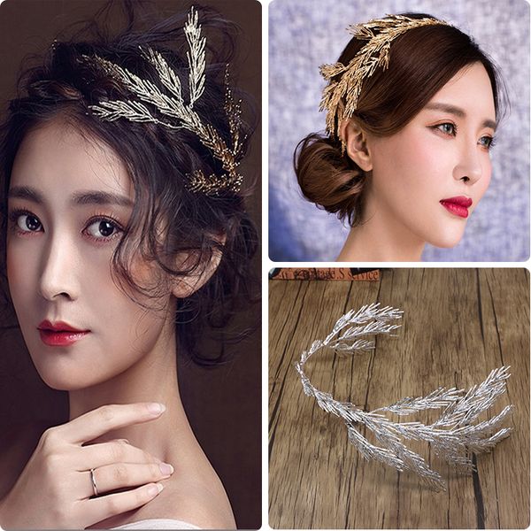 forest baroque crown headdress headband bridal accessories princess golden pine leaf hair ornament atmosphere, Silver
forest baroque crown headdress headband bridal accessories princess golden pine leaf hair ornament atmosphere, Silver
