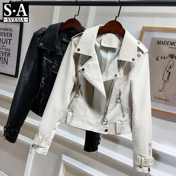 women's jacket 2020 spring leather washed1, Black
women's jacket 2020 spring leather washed1, Black