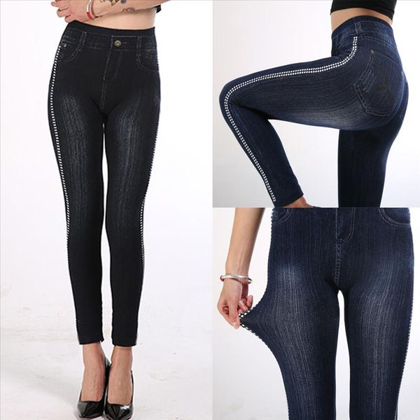 fashion womens leggings ladies printed jeans bottoms hip lift overshoot and slim nine minute pants clothes polainas l511, Black
fashion womens leggings ladies printed jeans bottoms hip lift overshoot and slim nine minute pants clothes polainas l511, Black