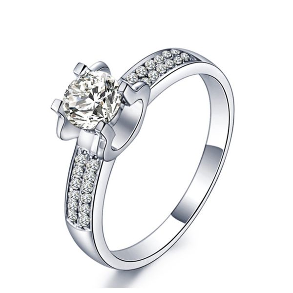 Luxurys Designers Fashion Jz004 group set 1.5 C imitation taurine diamond ring women's Wedding Ring Platinum Plated zircon proposal ring, Silver
Luxurys Designers Fashion Jz004 group set 1.5 C imitation taurine diamond ring women's Wedding Ring Platinum Plated zircon proposal ring, Silver
