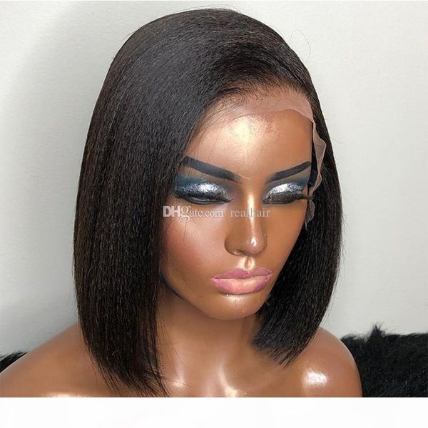 9a pre plucked italian yaki full lace wig with baby hair brazilian virgin short bob lace front human hair wigs for black women, Black;brown
9a pre plucked italian yaki full lace wig with baby hair brazilian virgin short bob lace front human hair wigs for black women, Black;brown