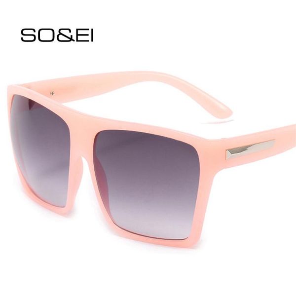 sunglasses so&ei fashion oversized square women vintage metal sheet gradient eyewear men jelly pink sun glasses shades uv400, White;black
sunglasses so&ei fashion oversized square women vintage metal sheet gradient eyewear men jelly pink sun glasses shades uv400, White;black