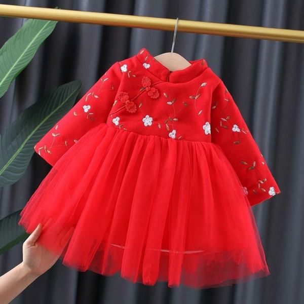 2944 girl's princs winter new sle baby gauze children's skirt cheongsam plush drs, Red;yellow
2944 girl's princs winter new sle baby gauze children's skirt cheongsam plush drs, Red;yellow