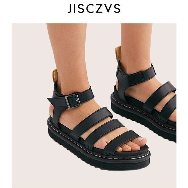genuine leather martin gladiator sandals women platform vintage roman shoes women summer open toe casual belt buckle women shoes 1010, Black
genuine leather martin gladiator sandals women platform vintage roman shoes women summer open toe casual belt buckle women shoes 1010, Black