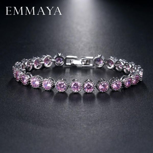 emmaya brand new women tennis bracelet luxury round clear cz tennis bracelets & bangles for elegant party jewelry, Black
emmaya brand new women tennis bracelet luxury round clear cz tennis bracelets & bangles for elegant party jewelry, Black