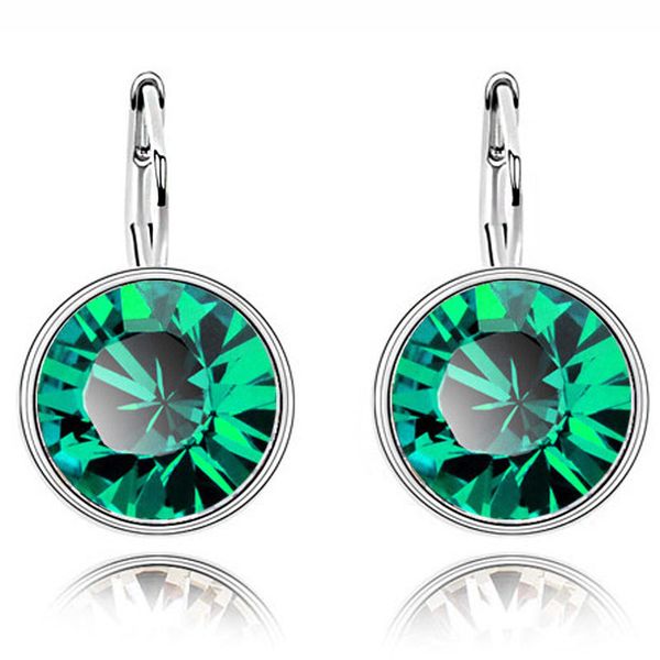 18k white gold plated austrian crystal clip on earrings for women sweet candy round drop earring rhinestone dangle earrings wedding jewelry, Silver
18k white gold plated austrian crystal clip on earrings for women sweet candy round drop earring rhinestone dangle earrings wedding jewelry, Silver