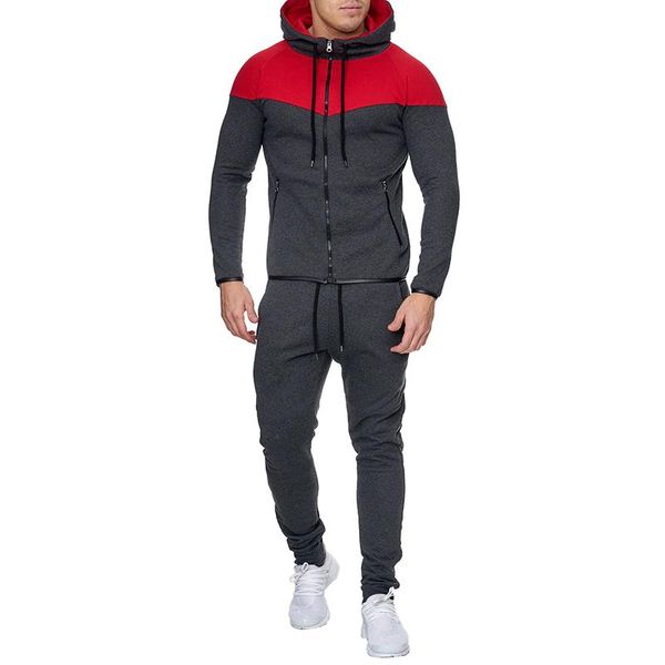 men's tracksuits fashion sports spring and autumn pants 2-piece fitness elastic leisure suit, Gray
men's tracksuits fashion sports spring and autumn pants 2-piece fitness elastic leisure suit, Gray