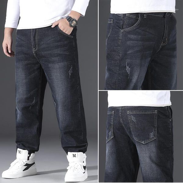 shan bao classic moustache effect men's fashion loose jeans 2021 spring new large size cotton stretch denim jeans 38 40 42 441, Blue
shan bao classic moustache effect men's fashion loose jeans 2021 spring new large size cotton stretch denim jeans 38 40 42 441, Blue