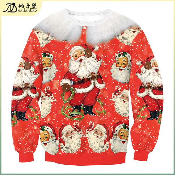 outside code 2020 new s claus digital printing round neck long sve sweater swyl027, Black
outside code 2020 new s claus digital printing round neck long sve sweater swyl027, Black