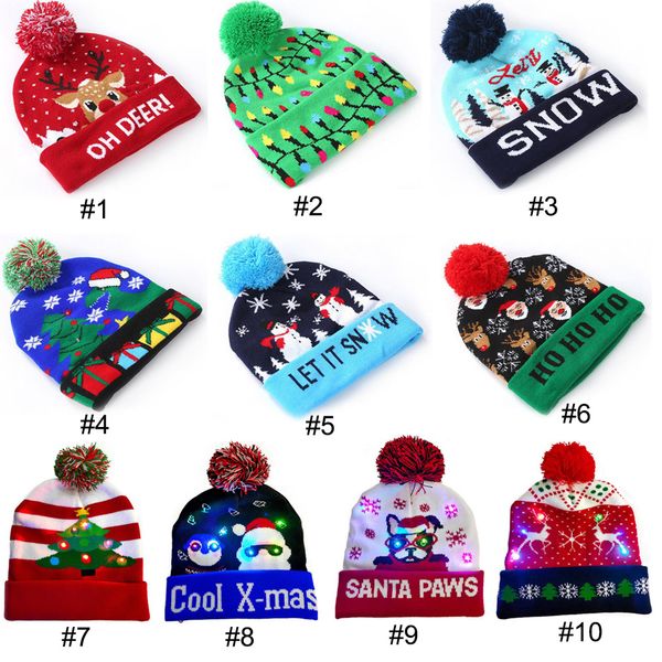 led christmas hats knitted pom pom light xmas beanies crochet winter hats deer elk gilrs skull cap christmas home decoration
led christmas hats knitted pom pom light xmas beanies crochet winter hats deer elk gilrs skull cap christmas home decoration