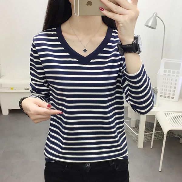 aossviao plus size white t shirt women cotton autumn female t shirt long sleeve striped black tee shirt femme new 2020 bbyuya lg2010, White;black
aossviao plus size white t shirt women cotton autumn female t shirt long sleeve striped black tee shirt femme new 2020 bbyuya lg2010, White;black
