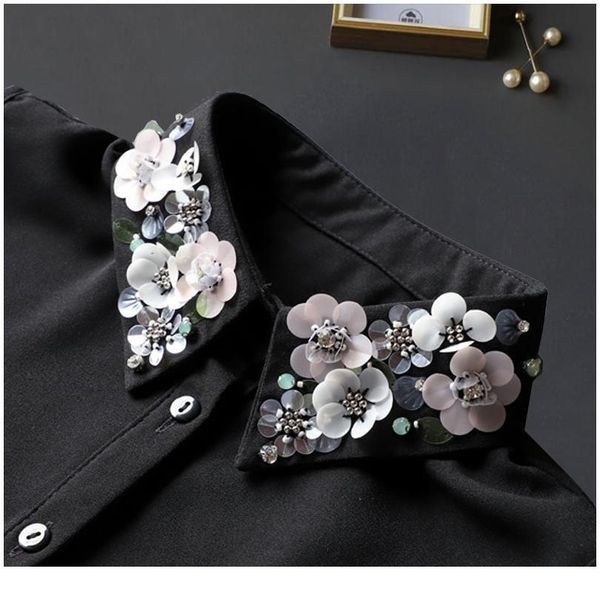 elegant black sequined fake collar shirt chiffon white detachable collar fake women ladies false blouse lapel collar ha qylqkq, Blue;red
elegant black sequined fake collar shirt chiffon white detachable collar fake women ladies false blouse lapel collar ha qylqkq, Blue;red