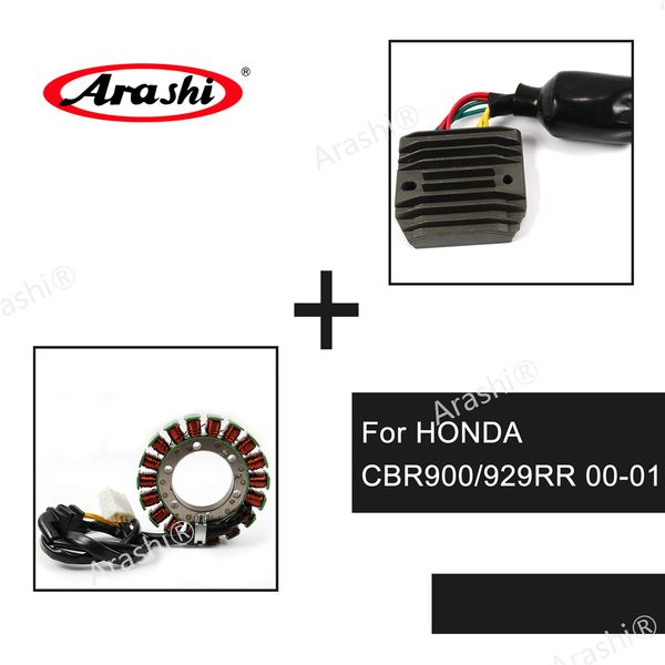 arashi magneto engine generator stator coil & voltage regulator rectifier motorcycle for honda cbr900rr cbr929rr cbr 900rr 929rr 2000 - 2001
arashi magneto engine generator stator coil & voltage regulator rectifier motorcycle for honda cbr900rr cbr929rr cbr 900rr 929rr 2000 - 2001
