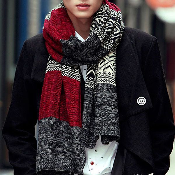 scarfs men winter new male winter multicolor patchwork vintage men knitted scarf winter mens scarves, Blue;gray
scarfs men winter new male winter multicolor patchwork vintage men knitted scarf winter mens scarves, Blue;gray