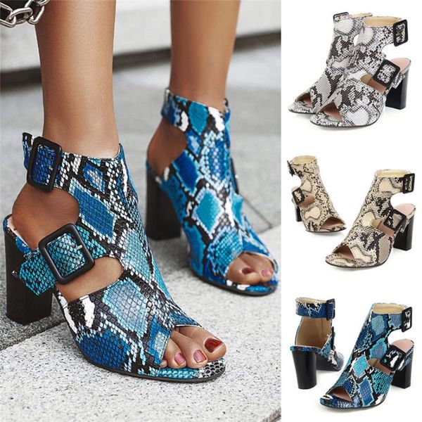 woman shoes high heels women fashion snake grain high heel shoes buckle strap thick heels sandals open toe comfortable shoe, Black
woman shoes high heels women fashion snake grain high heel shoes buckle strap thick heels sandals open toe comfortable shoe, Black