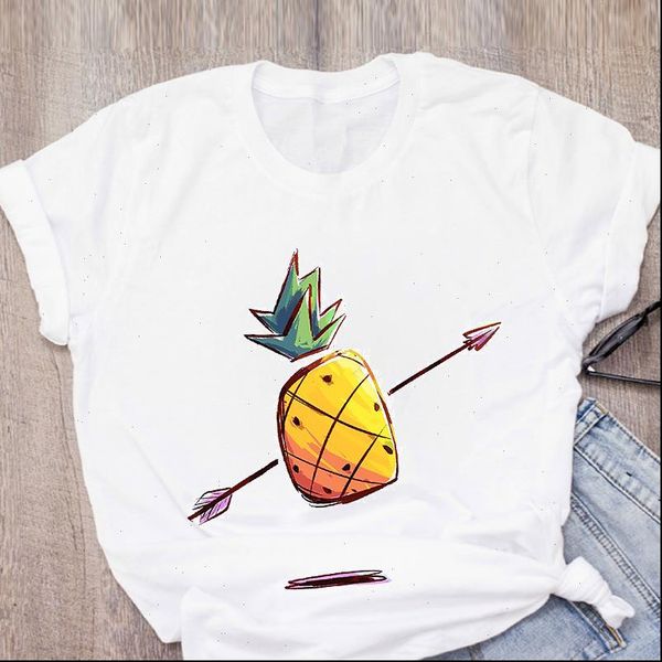 women graphic pineapple arrow print beach printed fruit summer lady t shirt womens clothing tee female t shirt, White
women graphic pineapple arrow print beach printed fruit summer lady t shirt womens clothing tee female t shirt, White