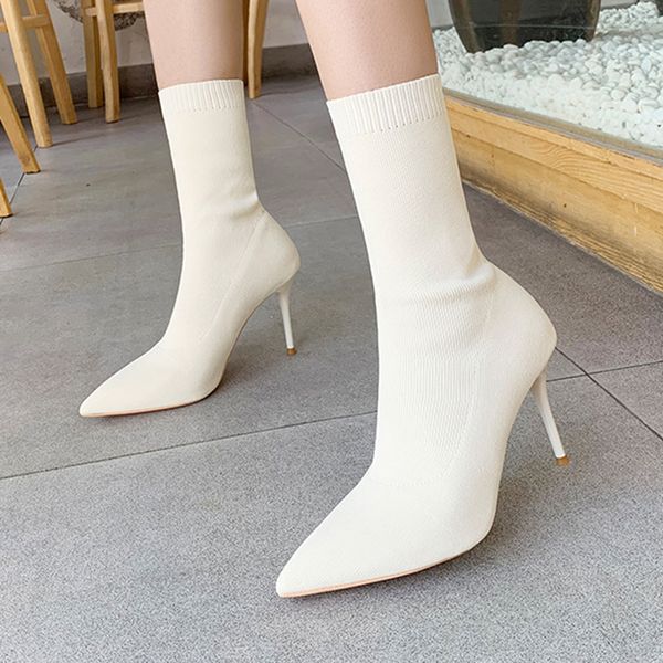 ladies 7cm 9cm high heel boots pointed toe 3 color selection shoes women fall winter socks boots high heelsmultifunction, Black
ladies 7cm 9cm high heel boots pointed toe 3 color selection shoes women fall winter socks boots high heelsmultifunction, Black
