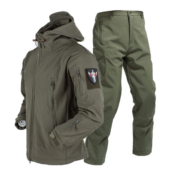 s-4xl army shark skin soft shell trousers tactical windproof waterproof jackets men flight combat hood coat military pant hunt 201114, Black;brown
s-4xl army shark skin soft shell trousers tactical windproof waterproof jackets men flight combat hood coat military pant hunt 201114, Black;brown