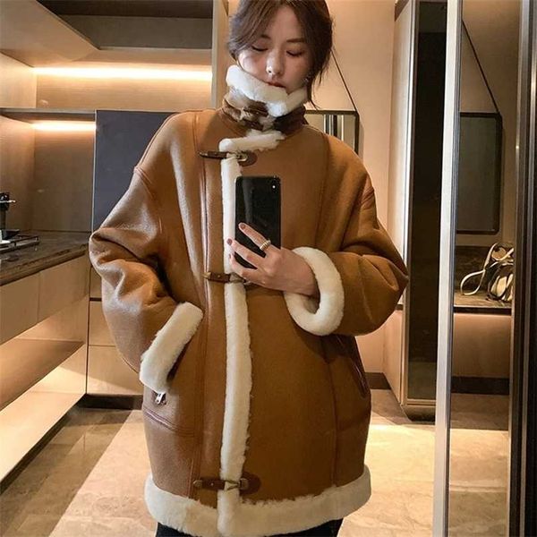 women coat winter arrival regular length natural real sheep fur jacket thick warm turn-down collar clothes 211220, Black
women coat winter arrival regular length natural real sheep fur jacket thick warm turn-down collar clothes 211220, Black