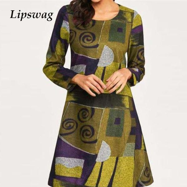 women elegant pattern printed a-line party dress casual o neck long sleeve midi dress ladies spring autumn fashion loose dresses1, Black;gray
women elegant pattern printed a-line party dress casual o neck long sleeve midi dress ladies spring autumn fashion loose dresses1, Black;gray