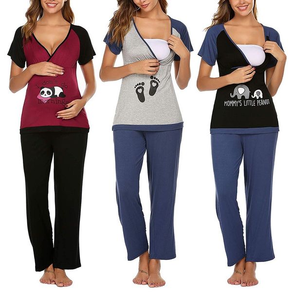 breastfeeding women maternity short sleeve nursing t-shirt pregnant for breastfeeding breast feeding shirt pants pajama q1115, White
breastfeeding women maternity short sleeve nursing t-shirt pregnant for breastfeeding breast feeding shirt pants pajama q1115, White