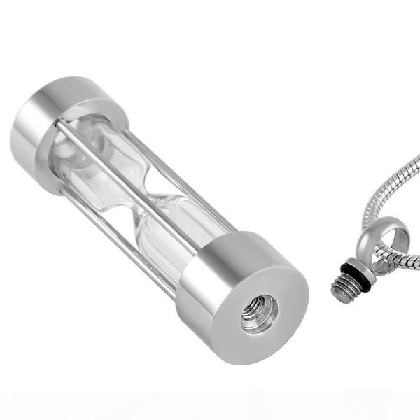 ijd9400 clear hourglass cremation pendant hold memorial ashes stainless steel cylinder keepsake urn necklace for women jewelry, Silver
ijd9400 clear hourglass cremation pendant hold memorial ashes stainless steel cylinder keepsake urn necklace for women jewelry, Silver