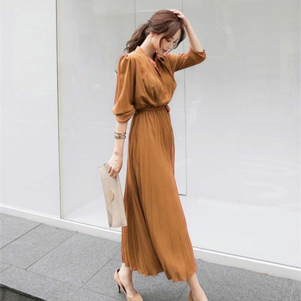 womens dress spring pleated fashion 2021 new plaid slim high wasit long temperament office female dresses long sleeve casual, Black;gray
womens dress spring pleated fashion 2021 new plaid slim high wasit long temperament office female dresses long sleeve casual, Black;gray