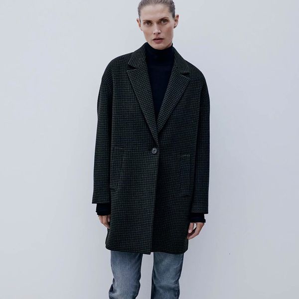 2021 new autumn winter woolen women turn down collar coats ladies jacket single button overcoat girls casual wool coat bzcd, Black
2021 new autumn winter woolen women turn down collar coats ladies jacket single button overcoat girls casual wool coat bzcd, Black