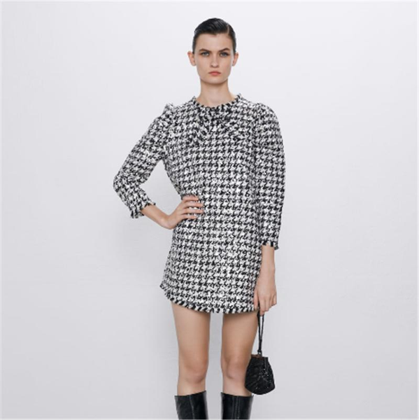 2020 women's sequin dress new spring houndstooth sequin dress boho women's loose long sleeve round neck knit party gift1, Black;gray
2020 women's sequin dress new spring houndstooth sequin dress boho women's loose long sleeve round neck knit party gift1, Black;gray