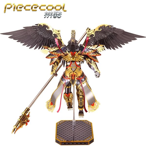 Piececool 3d Metal Puzzle Mythology Garuda Models Kits Diy Laser Cut Puzzles Jigsaw Model For Kids Educational Toys Y200421