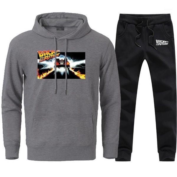 fashion back to the future mens 2 pieces sets 2020 autumn winter fleece sweatshirts hooded pullover male brand pant1, Black
fashion back to the future mens 2 pieces sets 2020 autumn winter fleece sweatshirts hooded pullover male brand pant1, Black