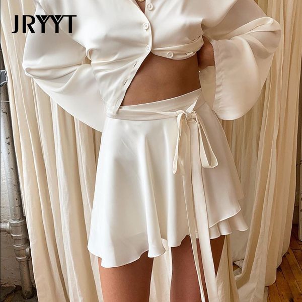 jryyt high waist sweet mini skirts women summer sashes a-line short skirt woman 2020 solid slim faldas female black smooth white 1014
jryyt high waist sweet mini skirts women summer sashes a-line short skirt woman 2020 solid slim faldas female black smooth white 1014