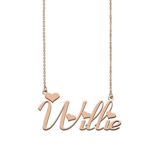 Willie Name Necklace Custom Nameplate Pendant for Women Girls Birthday Gift Kids Best Friends Jewelry 18k Gold Plated Stainless Steel, Silver
Willie Name Necklace Custom Nameplate Pendant for Women Girls Birthday Gift Kids Best Friends Jewelry 18k Gold Plated Stainless Steel, Silver