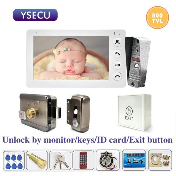 video door phones ysecu 7 inch 800tvl intercom doorbell phone with electric lock for home security access control 3a power exit button
video door phones ysecu 7 inch 800tvl intercom doorbell phone with electric lock for home security access control 3a power exit button