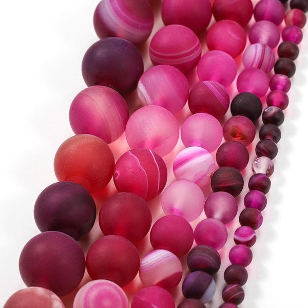 1strand lot 4 6 8 10 12mm rose red matt natural stone stripe agates round loose beads for diy bracelet jewelry makings h bbywgb
1strand lot 4 6 8 10 12mm rose red matt natural stone stripe agates round loose beads for diy bracelet jewelry makings h bbywgb