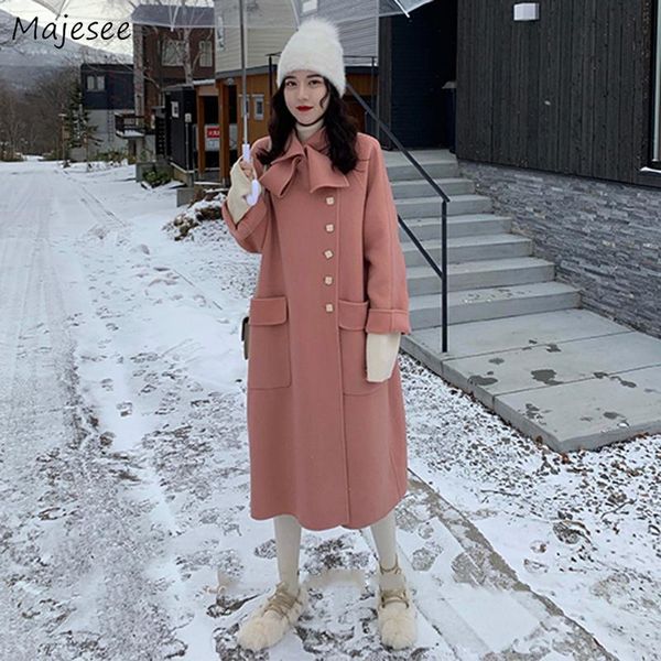 women's wool & blends womens korean style winter long single breasted scarf collar overcoats loose outwear pockets chic elegant, Black
women's wool & blends womens korean style winter long single breasted scarf collar overcoats loose outwear pockets chic elegant, Black