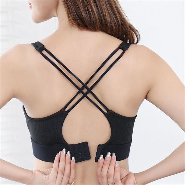 gym clothing adjustable back buckle cross seamless sports bra women fitness workout yoga bras breathable mesh yarn female sport, White;black
gym clothing adjustable back buckle cross seamless sports bra women fitness workout yoga bras breathable mesh yarn female sport, White;black