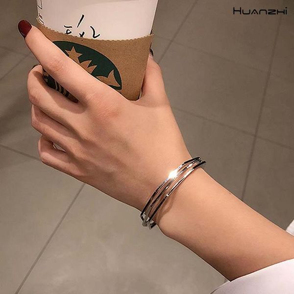huanzhi 2020 gold geometric multi-layer opening bracelet metal copper rhombus stereoscopic exaggeration bracelet, Black
huanzhi 2020 gold geometric multi-layer opening bracelet metal copper rhombus stereoscopic exaggeration bracelet, Black