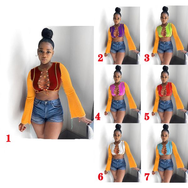 2021 spring new fashion shirt designer slim ladies long sleeve color contrasting stitching drawstring bandage navel hole stripe top, White
2021 spring new fashion shirt designer slim ladies long sleeve color contrasting stitching drawstring bandage navel hole stripe top, White