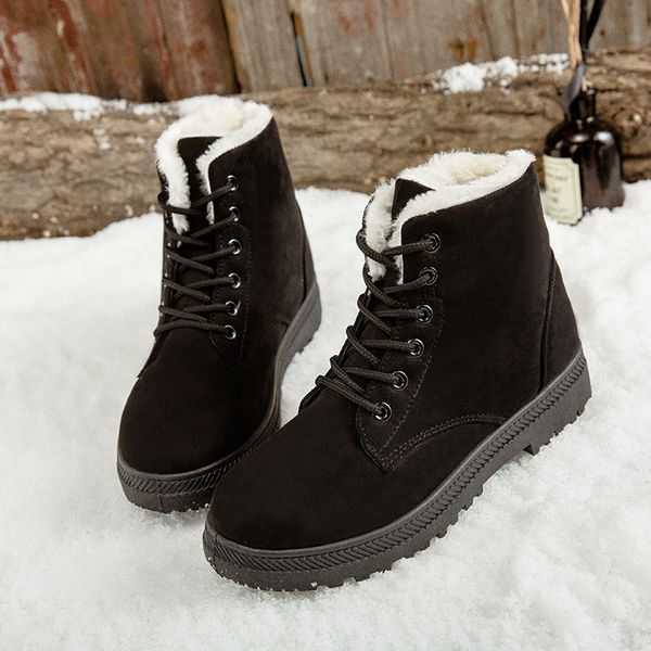 women winter shoe warm plush snow boots cross tied fur boot lace up ladies with shoes for woman owu5, Black
women winter shoe warm plush snow boots cross tied fur boot lace up ladies with shoes for woman owu5, Black