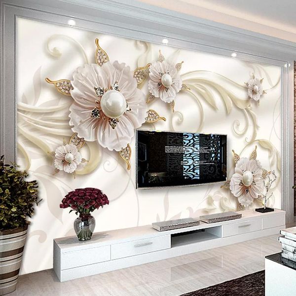 custom 3d p wallpaper european style stereoscopic jewelry flower living room tv background mural self-adhesive wall sticker
custom 3d p wallpaper european style stereoscopic jewelry flower living room tv background mural self-adhesive wall sticker